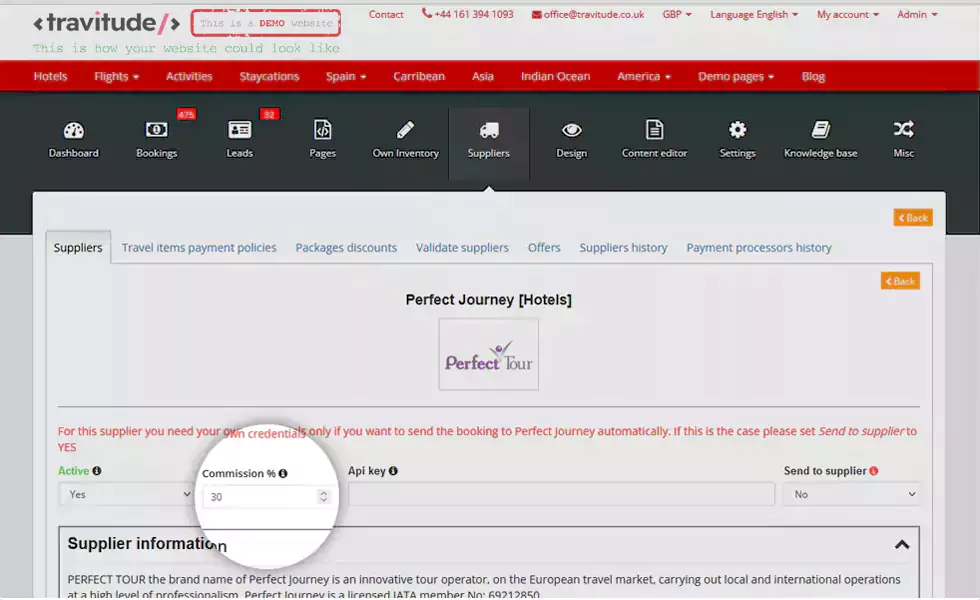 Set up your own markup for each supplier